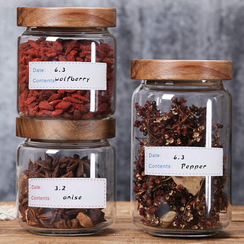 300 Stuks Verwijderbare Vriezer Labels 1X3 Inch Voedsel Opslag Stickers, Koelkast Vriezer Papier Label Makkelijk Schoon