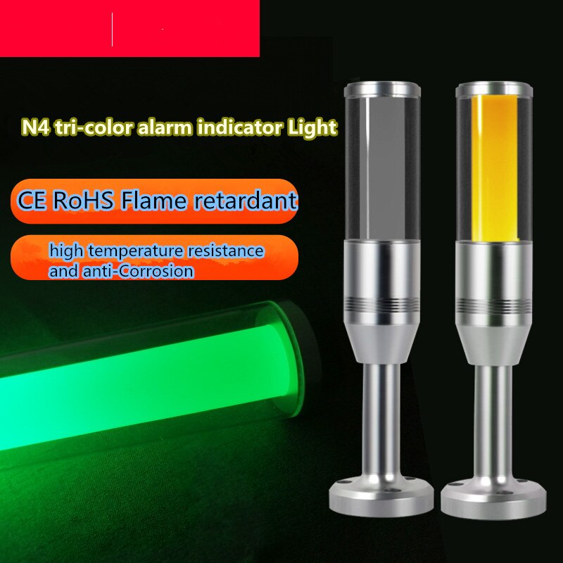Lámpara Led de advertencia de tres colores en 1, máquina herramienta CNC para taller, lámpara de señal de béisbol, pitido, alarma de sonido, precaución, lámpara de seguridad