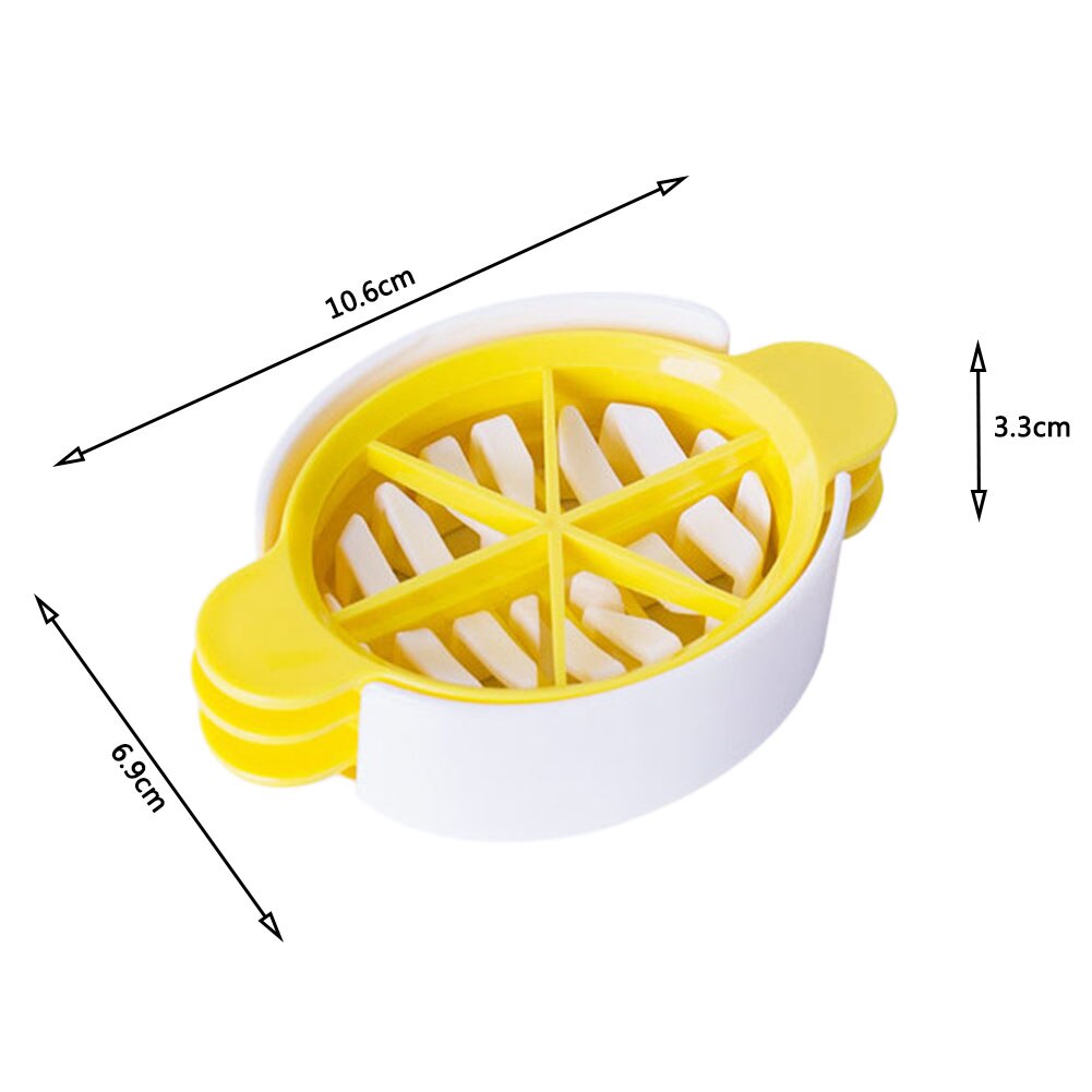 3 in 1 Convenient Multifunctional Wheat Straw Egg Cutter Split Device Food Divider Slicer Egg Slicer Eco-Friendly Tool