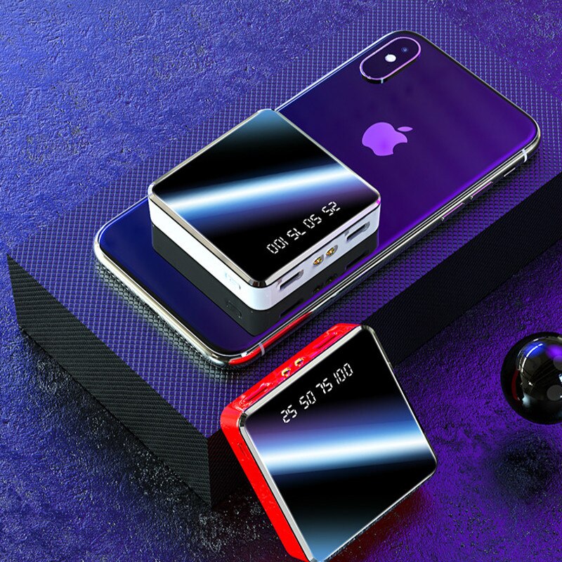 20000mAh Power Bank Protable caricabatterie da viaggio esterno Display digitale LCD illuminazione a LED Powerbank telefono batteria esterna