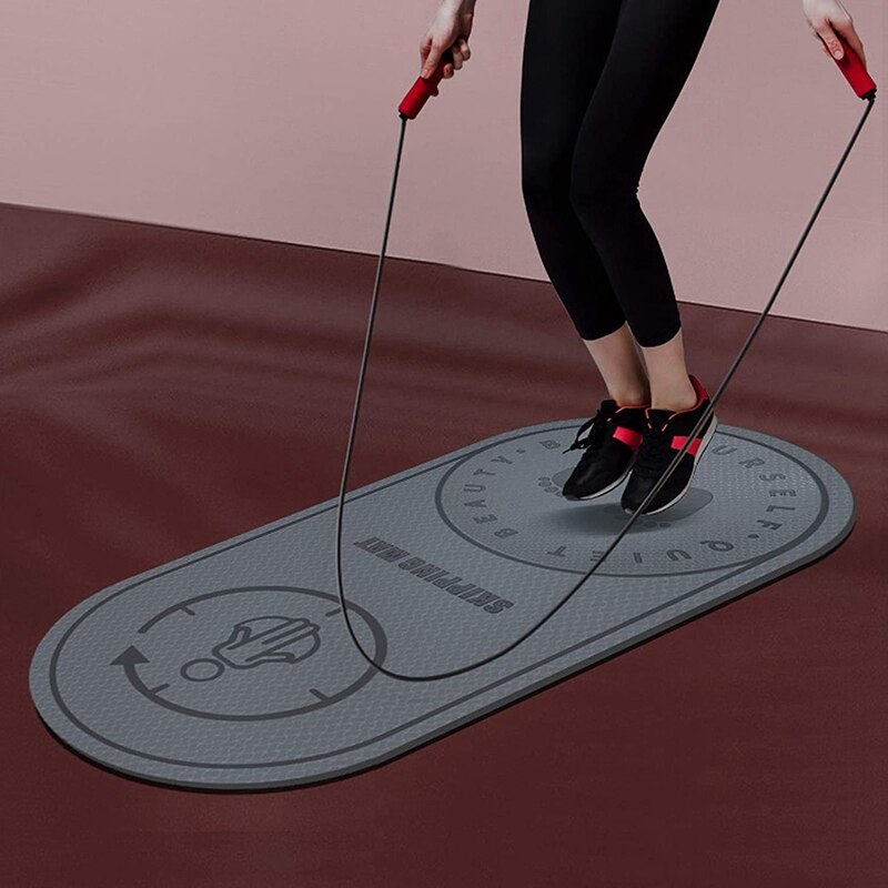 Seilspringmatte, ,8mm- lagig, geräuschdämpfend, geeignet für alle yoga- und pilates-übungen