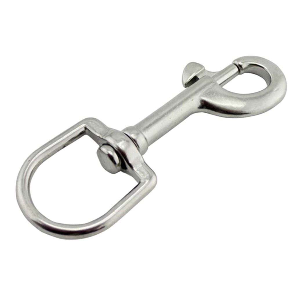 Höghållfast dykning 316 rostfritt stål vridögla bult karbinhake clip marina båtar för dykning vattensporter: 7.2cm