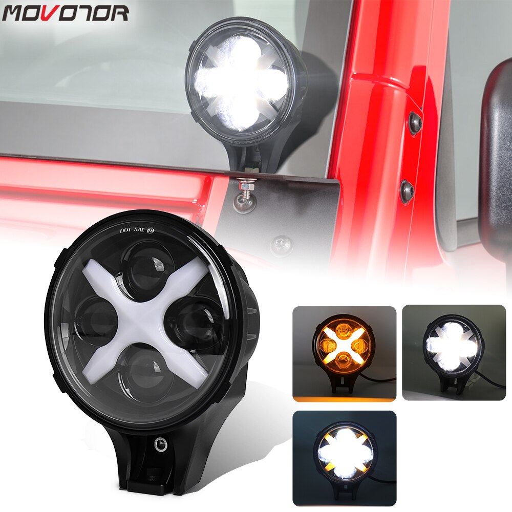 MOVOTOR 12V Led Spotlight Work Lights for 4x4 ATV SUV Off-road Vehicle Led Auxiliary Light