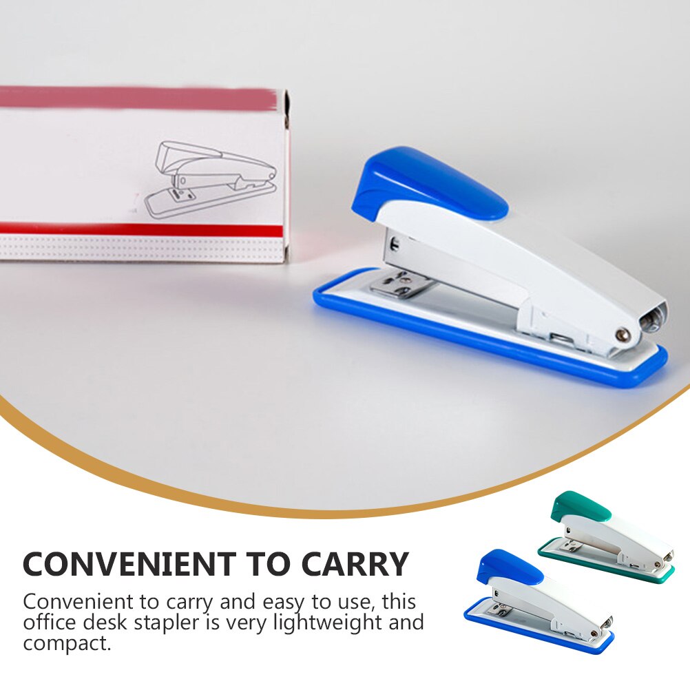 2Pcs Classic Medium Staplers Office Desk Staplers Book Binding Tool Portable Stapler