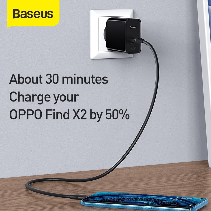 Baseus 30W Pps Usb Charger Vooc Flash Opladen Voor Oppo Vinden X R17 Pro R15 Reno Een Plus 7Pro 6 6T Pd Quick Charger Voor Laptop