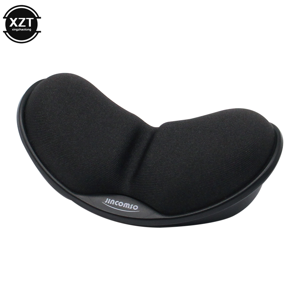 Memory Foam Gaming Mouse Pad Comfort 3D Wrist Rest Rubber Hand Wrist Rest Mouse Mat Ergonomic Healthy for PC Computer: black