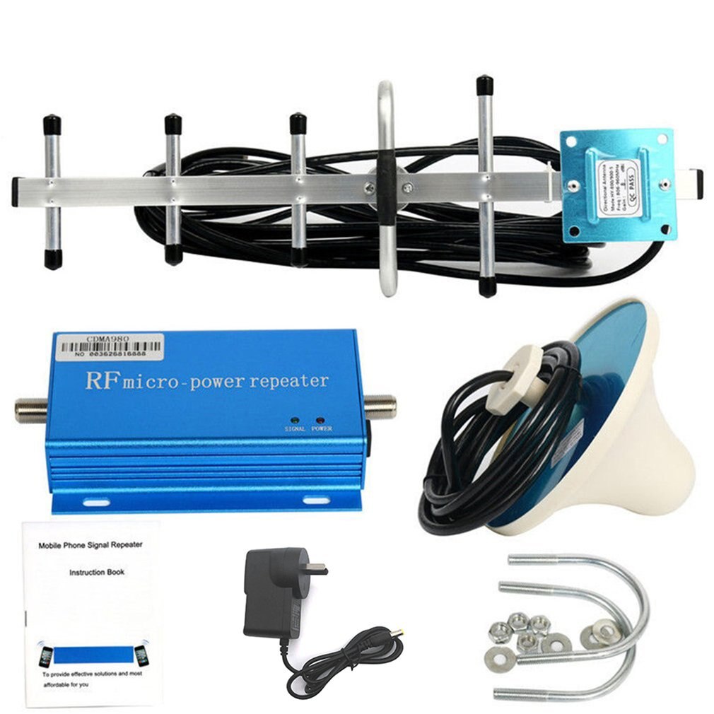 850MHz CDMA Cell Phone Signal 3G 4G Repeater Booster Amplifier Extender+Yagi Phone Signal UK US EU AU TYPE