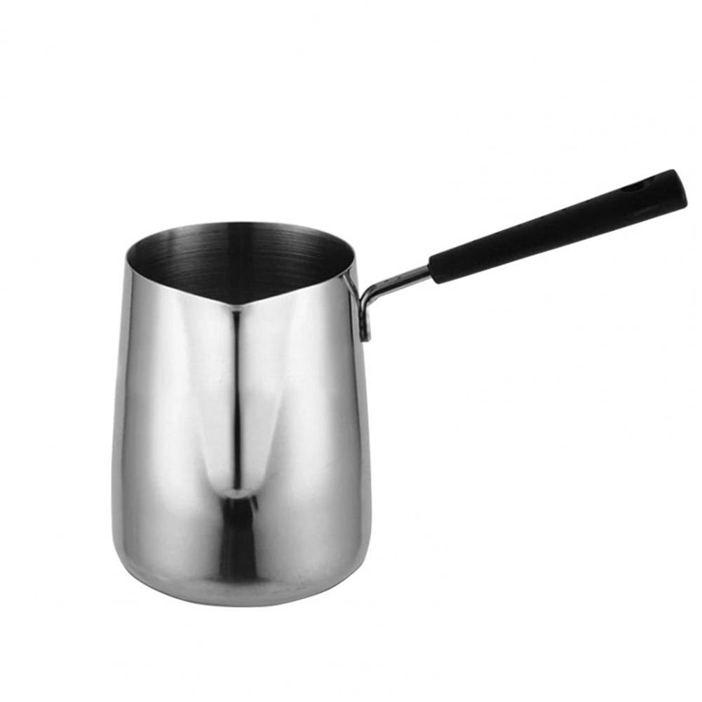 Melting Pot Heat Ressistant Easy to Clean Mini Milk Frothing Pitcher for Coffee Making: A