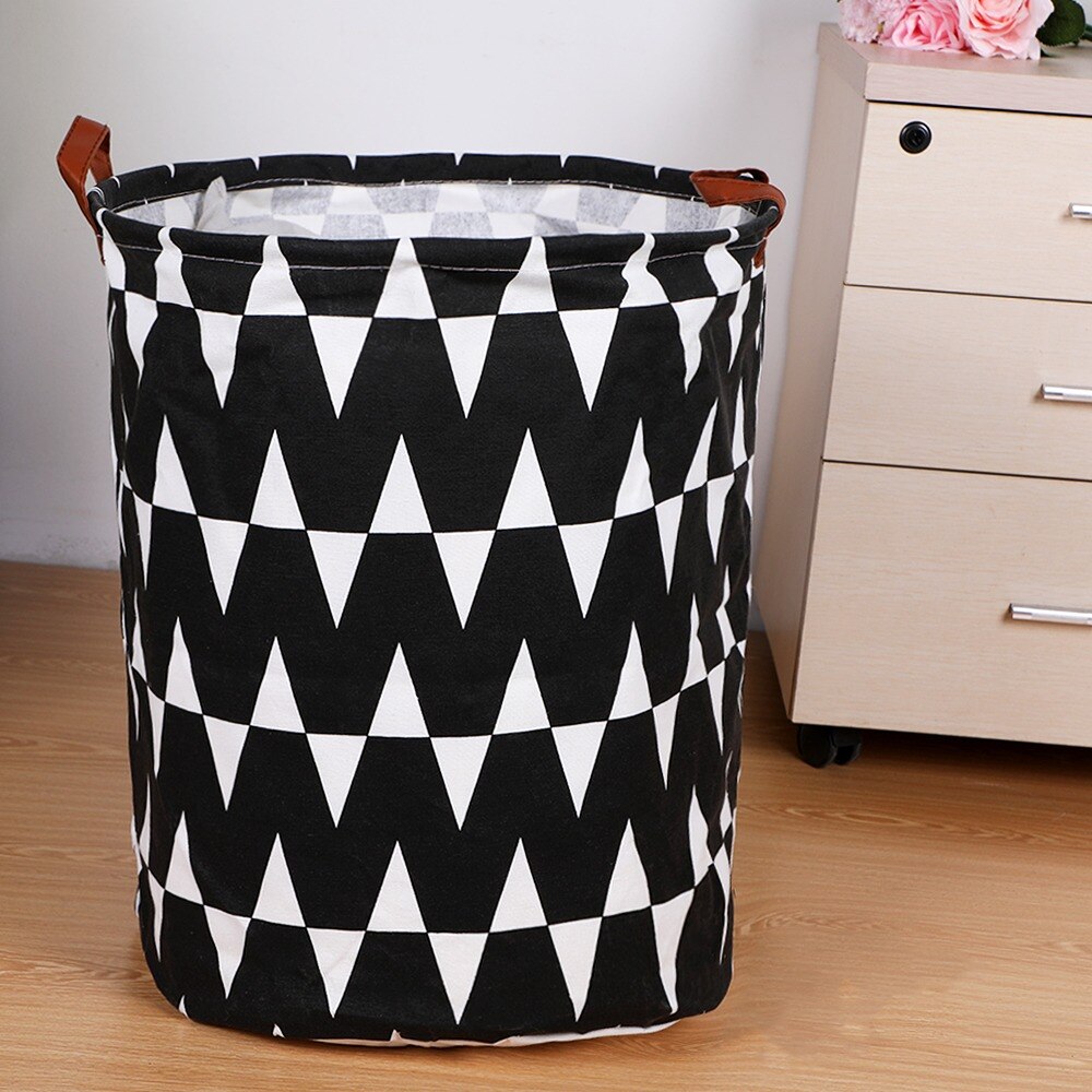Panier de rangement rond large, sac à linge, bac d'organisation, pour vêtements, jouets, rabattable avec une grande capacité, 1 pièce: G