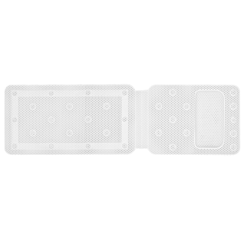Alfombrilla antideslizante para bañera de hidromasaje, colchón de espuma de PVC, transpirable, con capas de malla 3D, cojín de baño con almohada de cuerpo completo