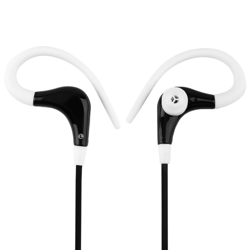 ONLENY Earphones ear hook Sports Running Active Earphone Earbuds Headset Noise Cancelling Hook Headphone fone de ouvido: black white