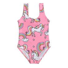 Eenhoorn Badmode Meisjes Badpak Een Stuk Baby Zomer Badmode Peuter Kleding Kids Badpak voor Meisjes Bikini 1- 6 T