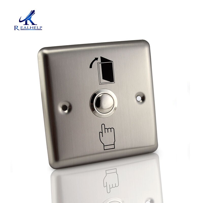 Stainless Steel Push to Exit Buttons Access Control Door Jam Mount Push to Release Button Entry System