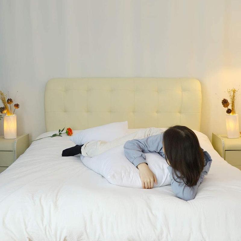 34*100/40*120Cm Witte Niet-geweven Stof Lange Kussen Slaap Beddengoed Dutje Kussen Accessoriesbedroom Thuis U8W9