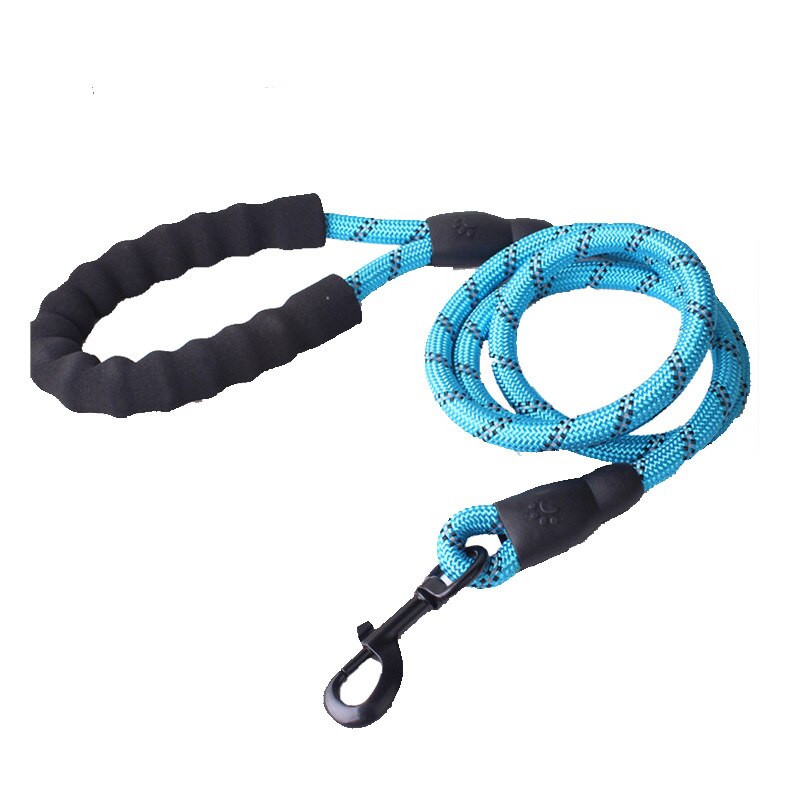 70Kg Pet Hondenlijn Rope Nylon Zinklegering Verstelbare Training Lead Pet Hondenlijn Strap Touw Tractie Hond harnas Kraag Lood: blue