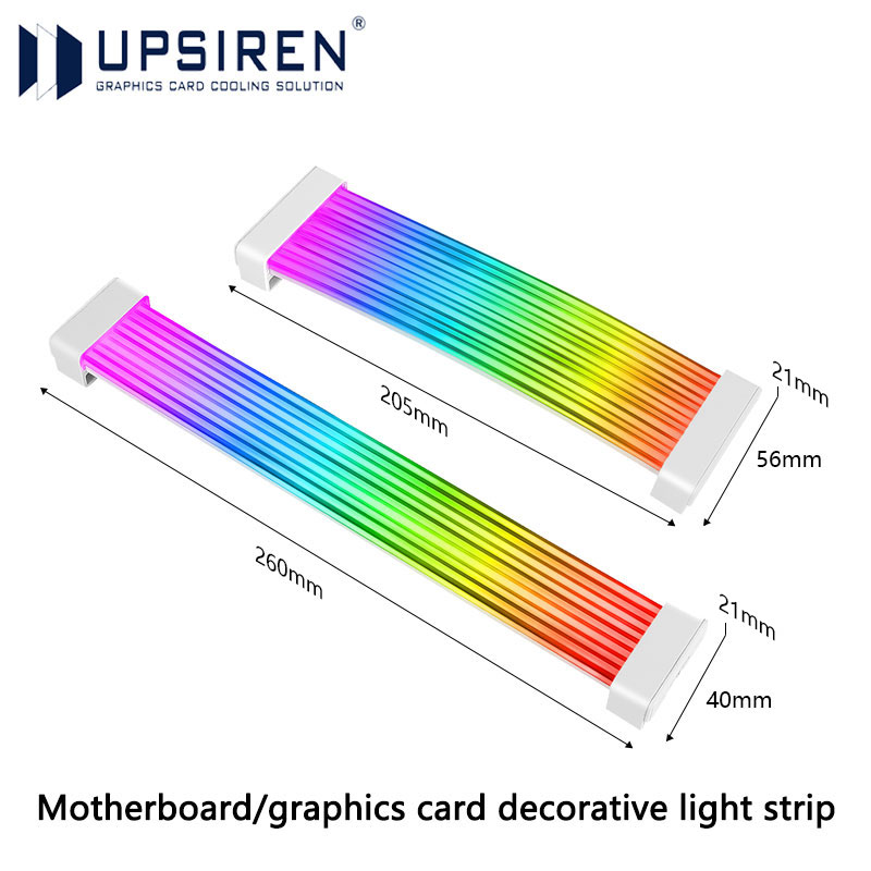 UPSIREN Bendable ARGB Light Board,Suitable For Graphics Card 24pin/8pin/2x8pin/12VHPWR/Motherboard Decorative light strip