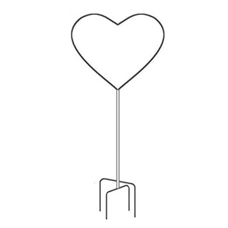 Heart Shaped Flower Stand, Climbing Frame, Suitable for Clematis, Roses and Other Climbing Plants: Default Title