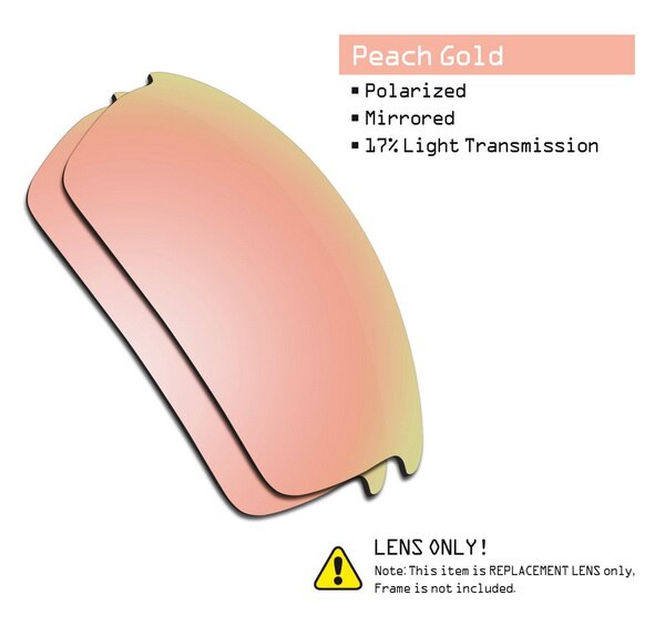 SmartVLT Polarized Replacement Lenses for Oakley Bottlecap Sunglasses - Multiple Options: Peach Gold