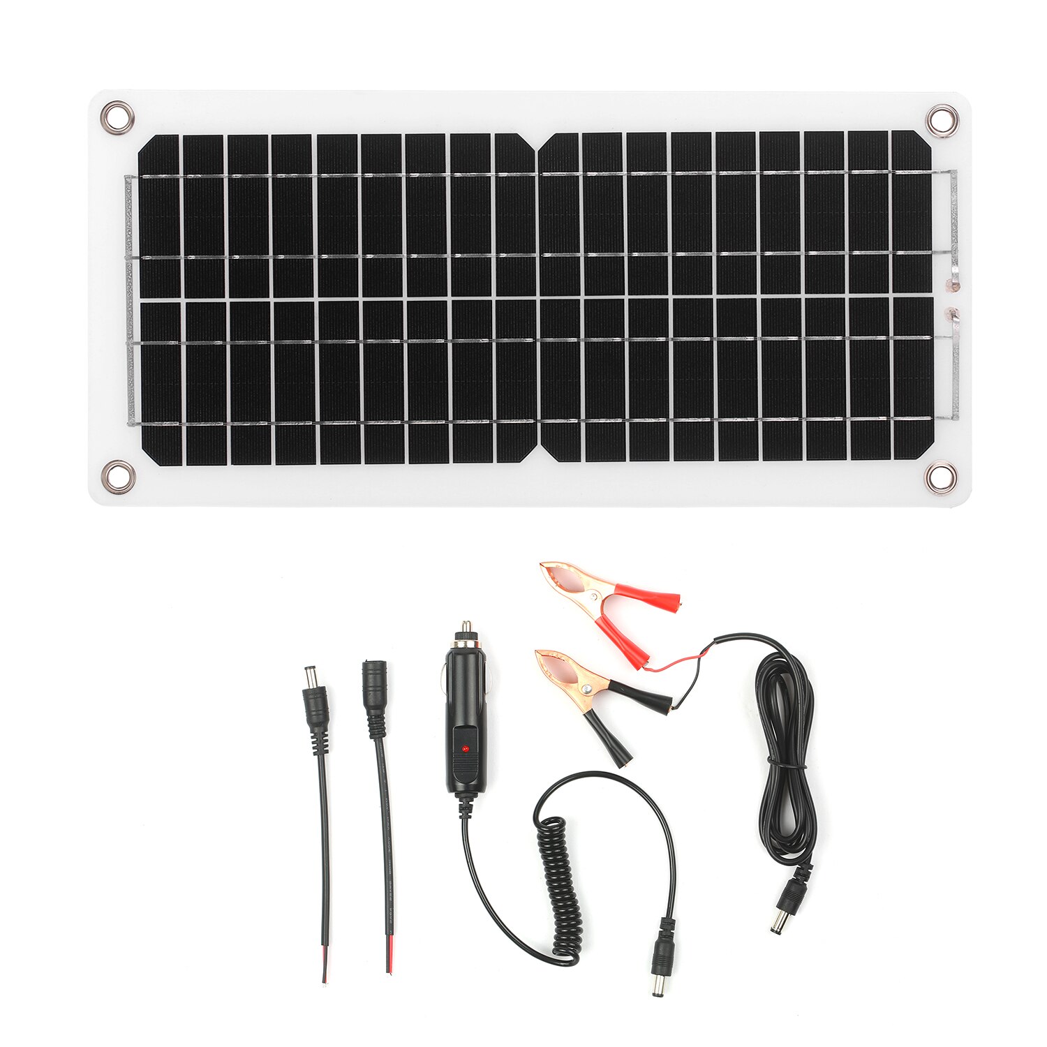 120w 12v ip65 solpanelsæt med opladningscontroller usb-port fra gittermonokrystallinsk modul med sae-tilslutningskabelsæt: Brun
