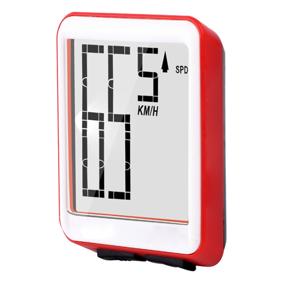 2.8 "Draadloze Fiets Computer Grote Digitale Fiets Computer Kilometerstand Snelheidsmeter Fiets Thermometer Waterdicht 2 Modus Lcd Backlight: B red wireless