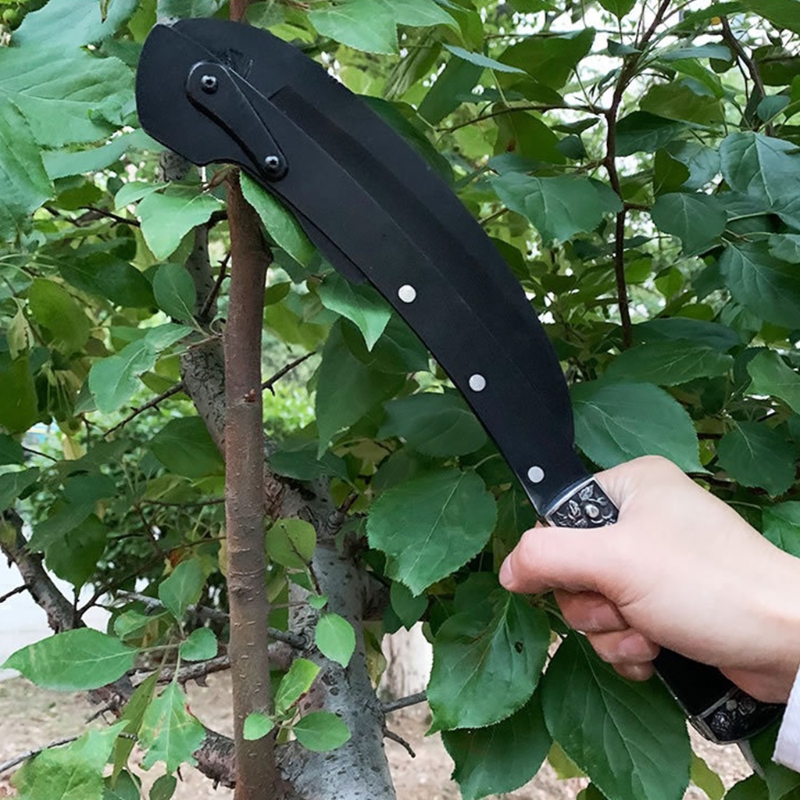 Klassieke Nationale Stijl Gevouwen Wieden Sikkel Met Nylon Tas Sharp Stalen Mes Voor Outdoor/ Adventure/Tuinieren