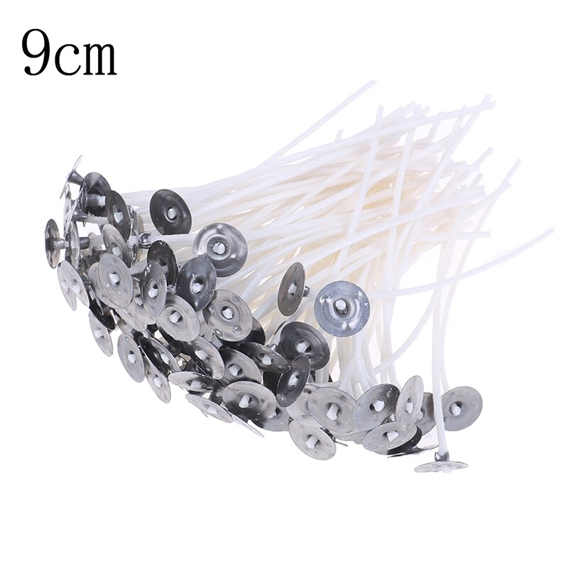 100 kpl 9cm/10cm/12cm/15cm/20cm valkoista diy kynttilän sydäntä puuvillasydän kynttilän valmistus taidekynttilöitä varten esivahatut tarvikkeet sisustus