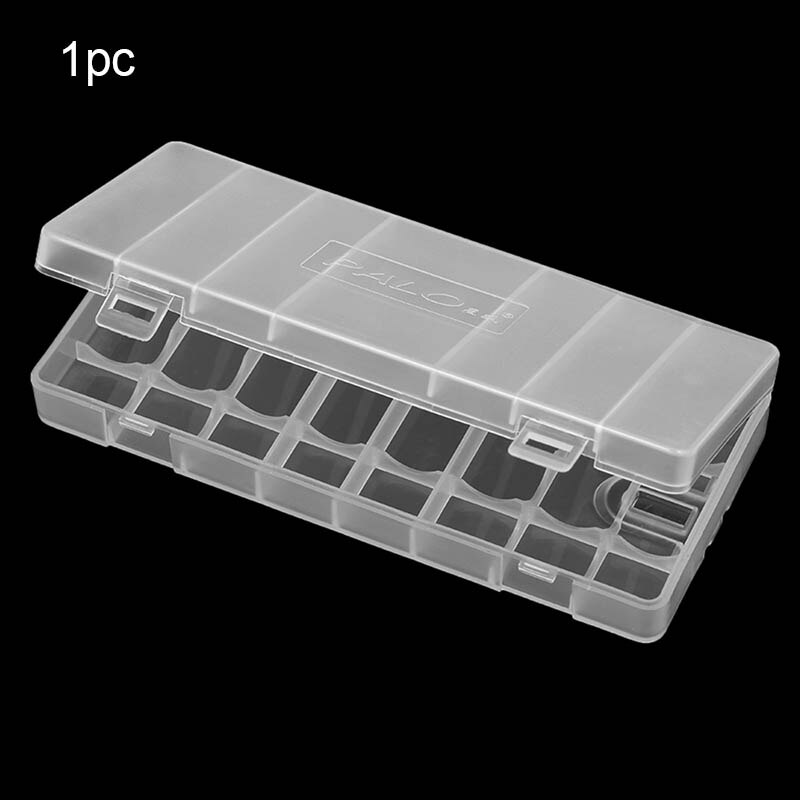 Transparante AA Batterij Storage Box Case Hoogwaardige Container Plastic Batterij Houder met Deksel Houdt 8 AA/AAA Batterijen: 1pc for 8AA battery