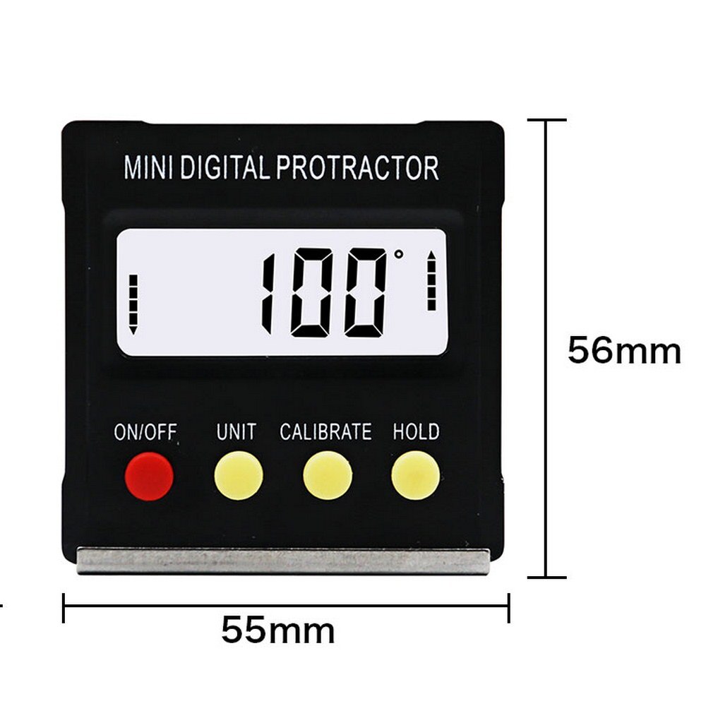 360 Graden Digitale Gradenboog Digitale Gradenboog Inclinometer Elektronische Niveau Doos Magnetische Base Mini Hoek Ruler Meten