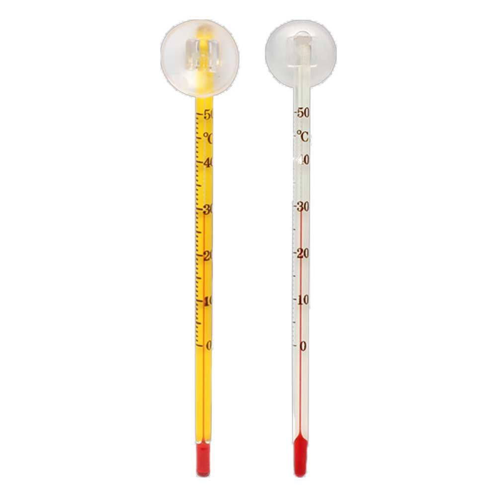 15Cm Hydrometer Aquarium Glas Aquarium Thermometer Aquarium Dompelpompen Glazen Thermometer Met Zuignap