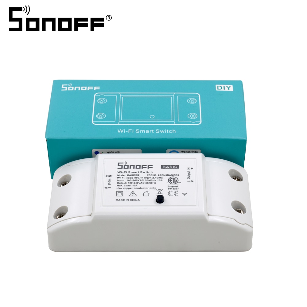 Sonoff Basic 220V Wifi Switch Wireless Remote Control Smart Switch Module /Light DIY Timer Work with Alexa Google Home eWeLink