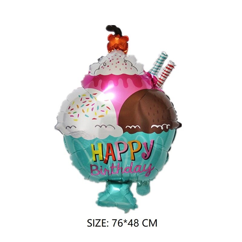 Le fruit pastèque ananas orange feuille ballon cactus flamant joyeux anniversaire ballons festival decorati: 12