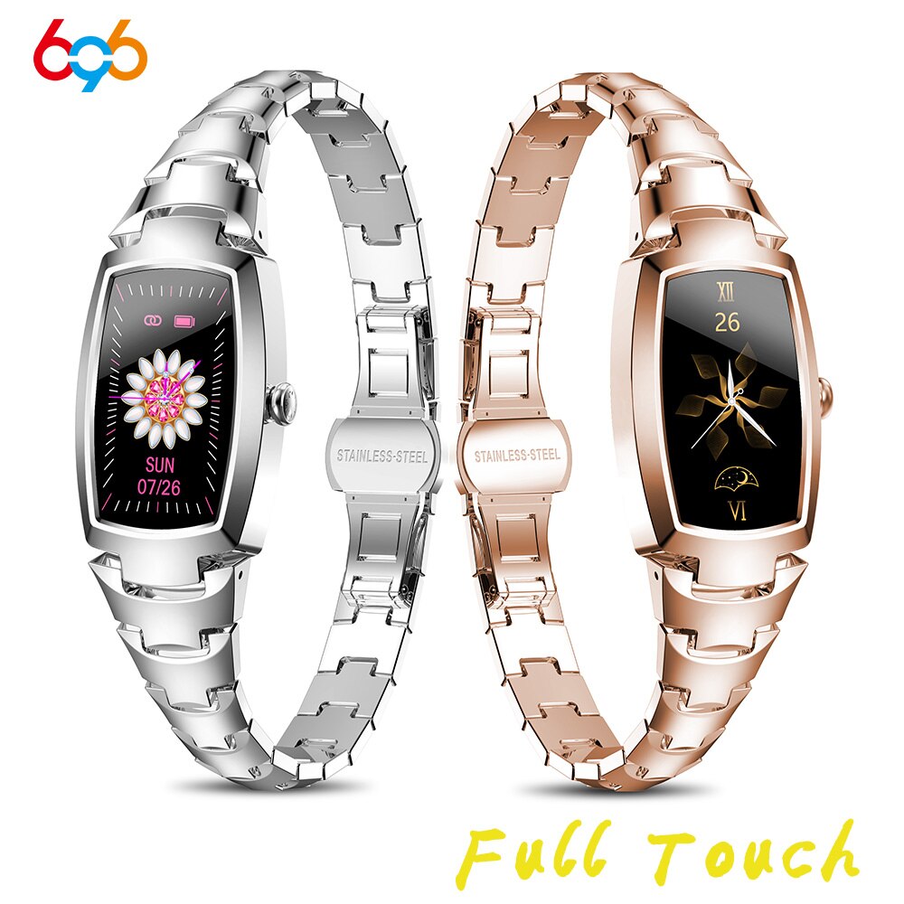 696 h8 h8 pro smartwatch-armband mit herzfrequenzmessung, blutdruckmessung, schrittzähler, wasserdicht, fitness-aktivitätstracker, smartwatch für damen