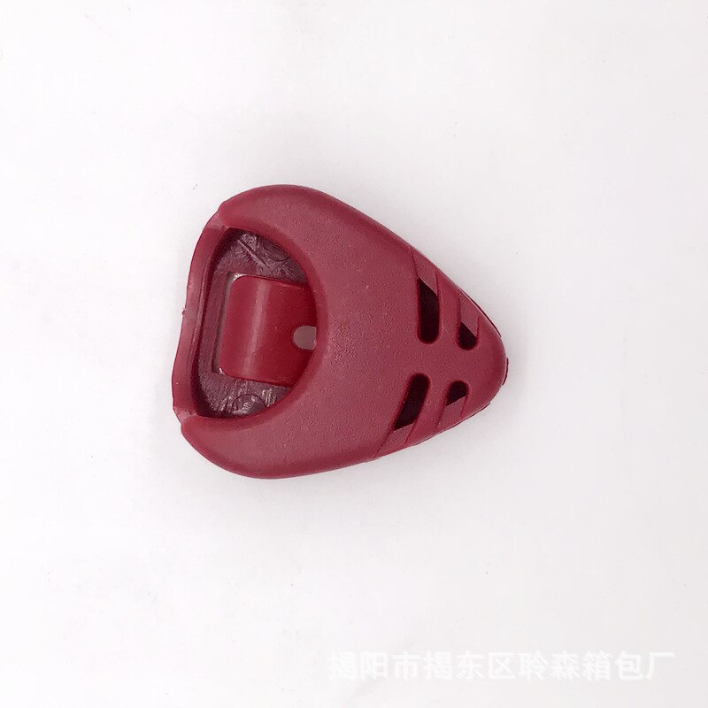 Gitaar Pick Doos 3.6cm Plastic Materiaal Gitaar Accessoires Duurzaam Pick Doos Houder Elektrische Akoestische Gitaar Deel: Red