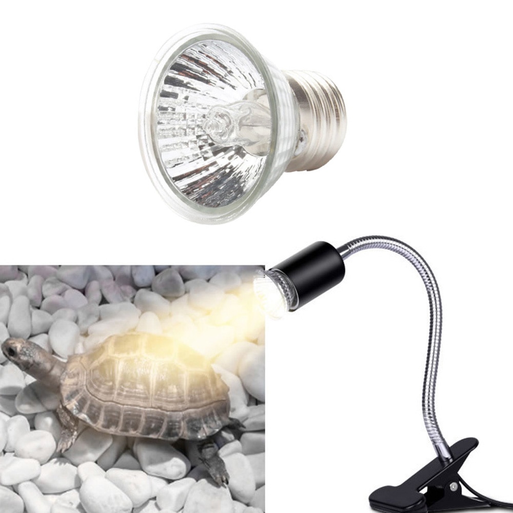 Lampe UV UVA + UVB pour Reptile, 25/50W, ampoule chauffante pour tortues, lézards amphibiens, contrôleur de température