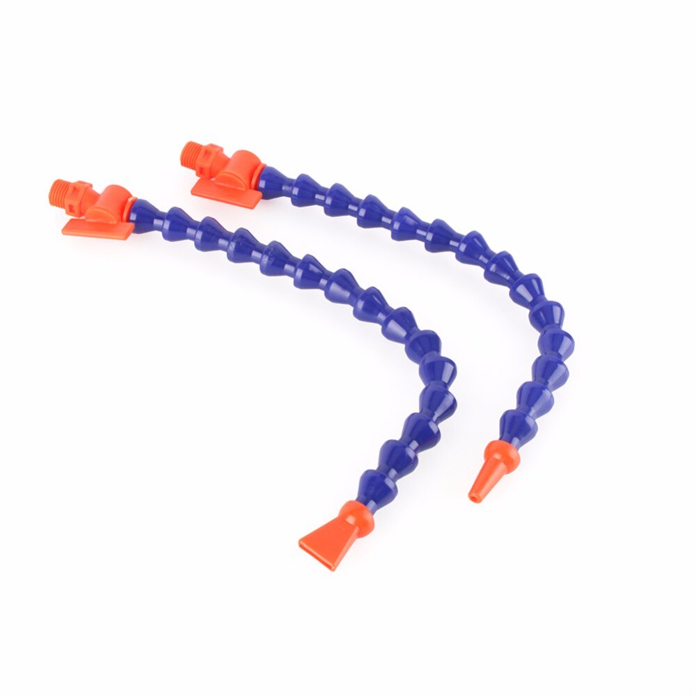 1/4'' 3/8" 1/2" Light Machine Bamboo Oil Coolant Pipes Blue Round Nozzle Water Cooling Flexible Oil Coolant Hoses Plastic