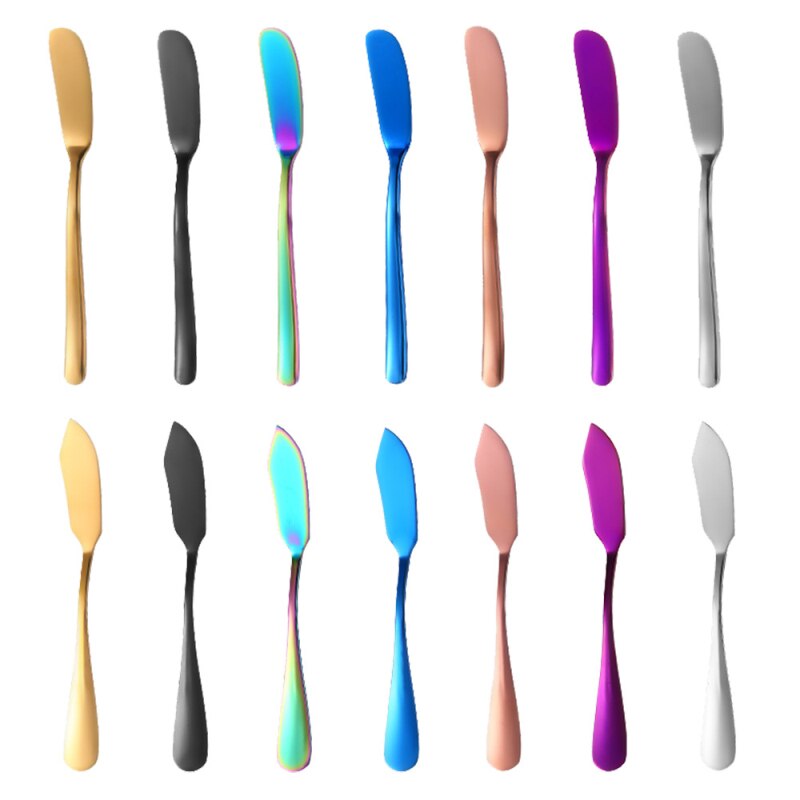 Stainless Steel Butter Knife Kitchen Cheese Toast Bread Knife Silver Dessert Tools Jam Knife Cutlery Tool