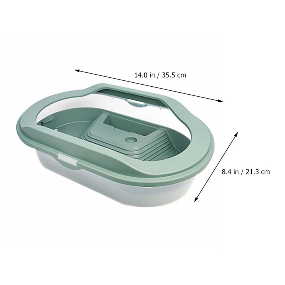 Reptile Turtle Habitat Aquarium with Platform Pet Terrarium Against Escaping