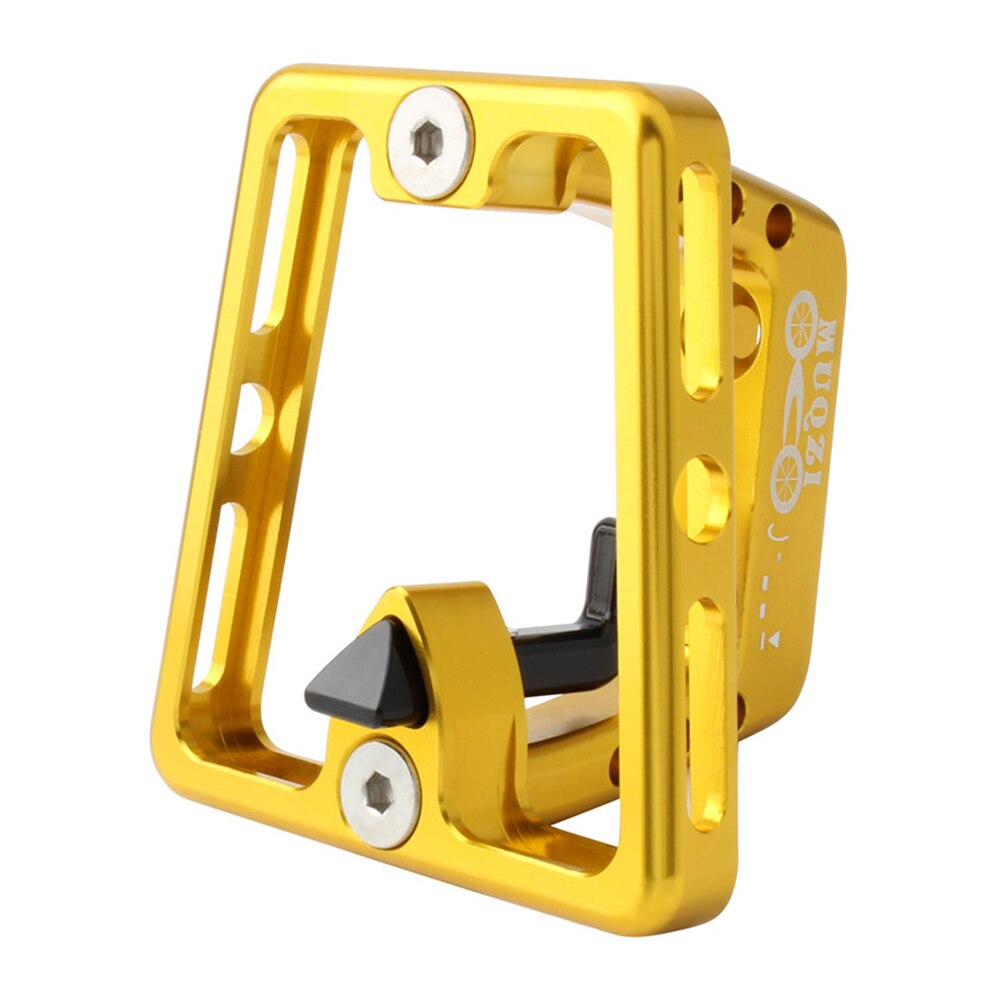 Voordrager Blok Tas Beugel Fiets Houder Draagbare Waterdichte Fietsen Elementen Voor Muqz Brompton Vouwfiets: Gold
