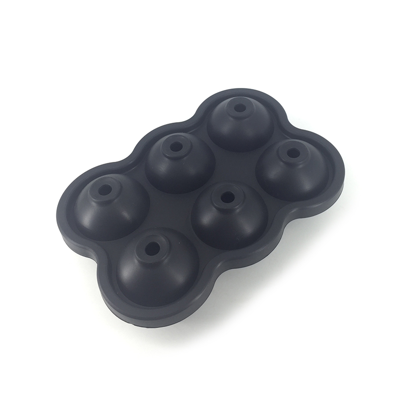 6 cellules grande sphère glace Cube plateau whisky vin Cocktail fête Bar accessoires grand fabricant de glaçons Silicone moule: 4