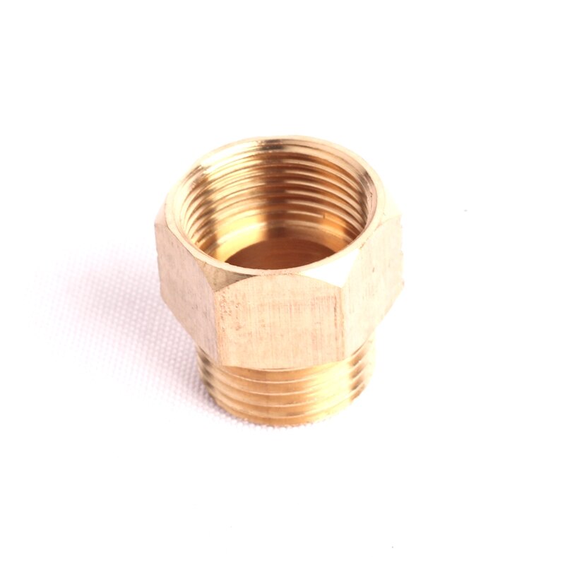 2pcs Inner Diameter 22mm to 1/2 Inch Male Thread Brass Converter Connector Green Thumb Copper Fitting