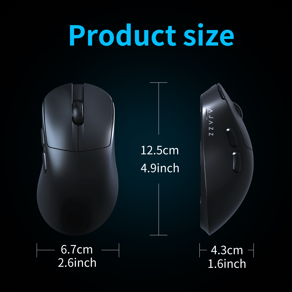 AJAZZaj179v2max Gaming Mouse Wireless Wired Bluetooth Three-mode Right Hand