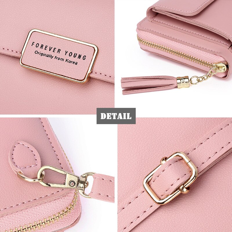 Vrouwen Pu Lederen Mobiele Telefoon Tas Dames Kleine Schouder Portemonnee Crossbody Vrouwelijke Mobiele Telefoon Portemonnee Mini Messenger Bags