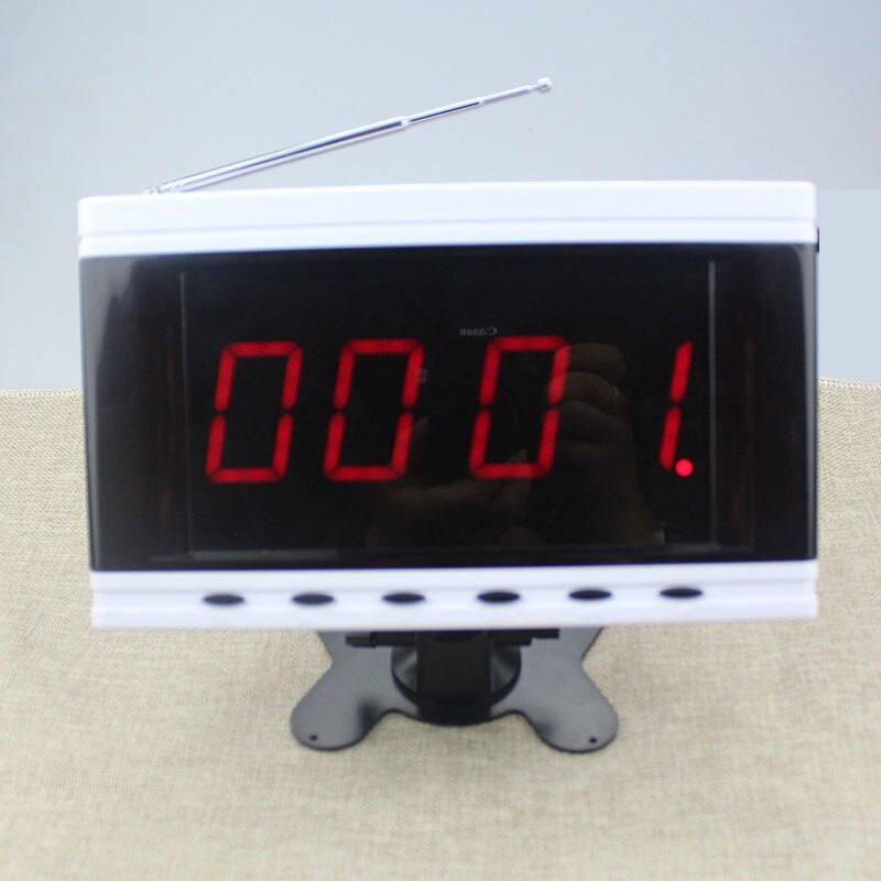 Mindewin Electronic Number Display Wireless Calling System Receiver LED Number Call System Queue Management Buzzer