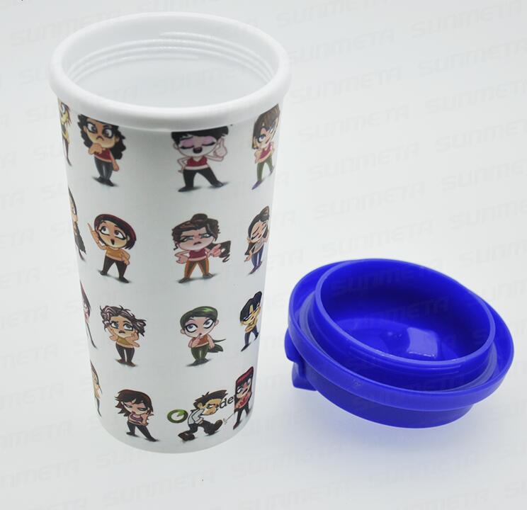 4pcs/lot Blank Sublimation Latte Mug Cup Printed by 3D Sublimation Machine Printing Mug press