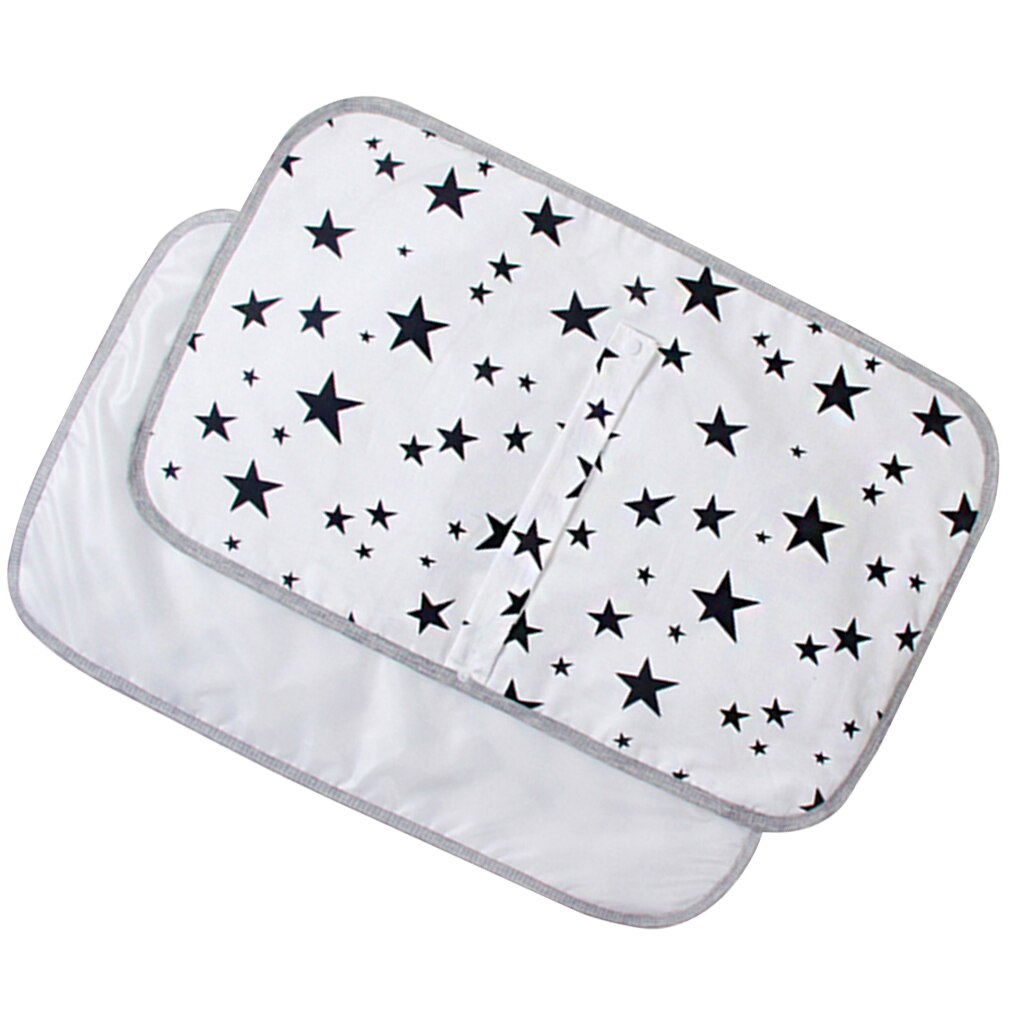 ¡Novedad de ! Colchón impermeable para bebé, colchoneta plegable lavable para bebés, colchoneta reutilizable para niños de algodón con dibujos animados, cojín de 50x70cm