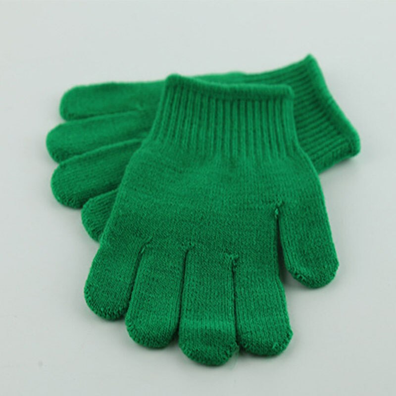 Winter Warme Baby Handschuhe Kinder Gestrickte Stretch Fäustlinge luvas Solide Voll Finger Stricken Kinder Jungen Mädchen Handschuhe