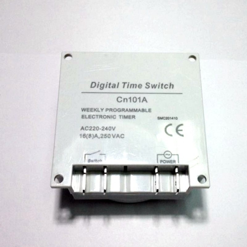 CN101A Round 220V Digital LCD Power Weekly Programmable Electronic Timer Switch 220V