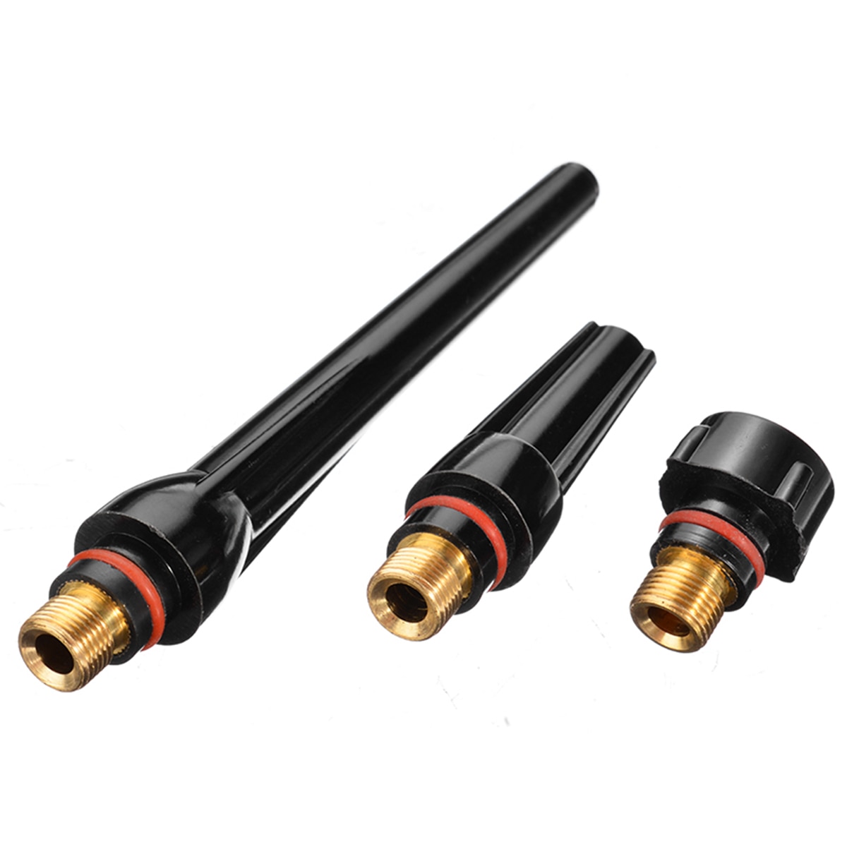 3pcs Tig Back Cap 57Y02 57Y03 57Y04 Welding Torch Long Mid Short Tig Back Caps For WP-17/18/26 Series