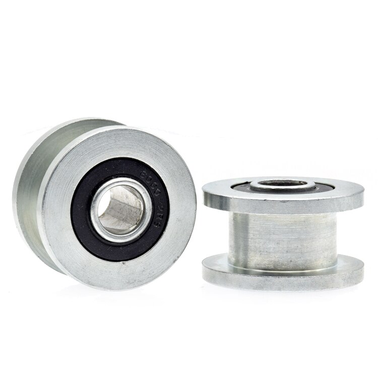 2 Stuks H Groef Genève Wiel Roller Niet-standaard Gegroefde Katrollen Roll Wiel 6000-2RS Lager Wiel Rolling Wheel 10*35*20Mm