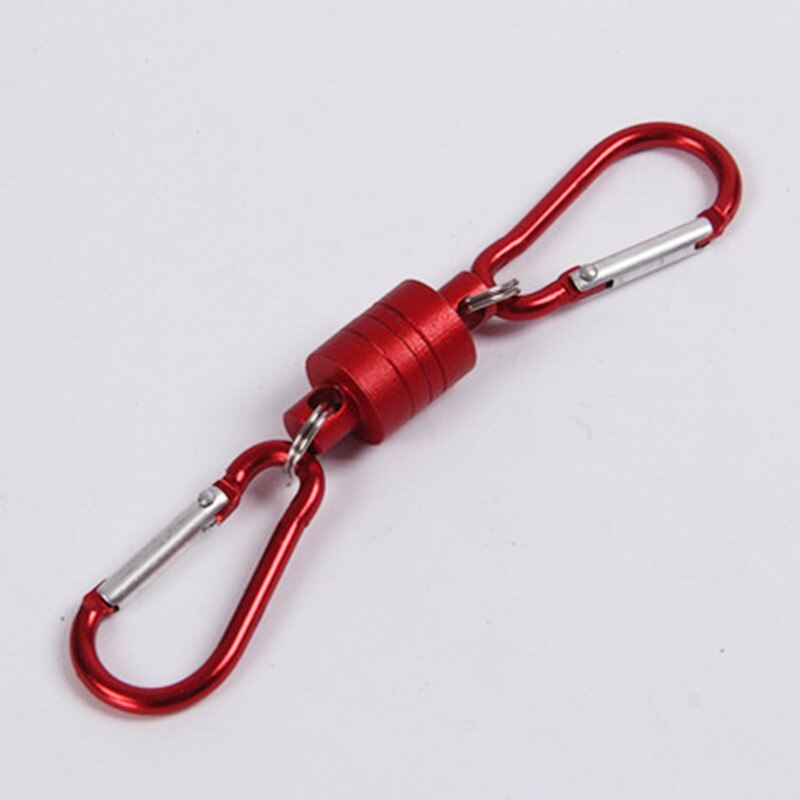 1pcs Outdoor Fishing Multi-function Magnetic Buckle Magnetic Release Fly Fishing Strong Train Net Holder Lanyard Cable Pull 4KG: A